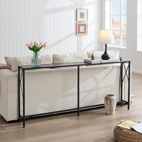 Expandable Console Table and Shoe Rack by Gewudraw