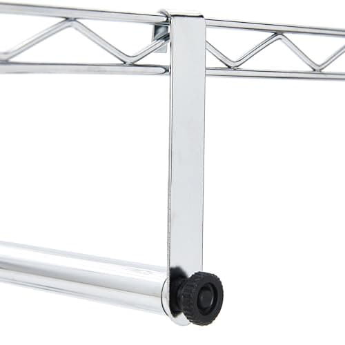 Amazon Basics Double Hanging Closet Organizer, Chrome, 36" x 14" x 72"