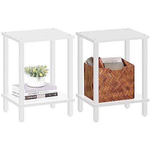 TUTOTAK End Tables Set of 2 for Small Spaces