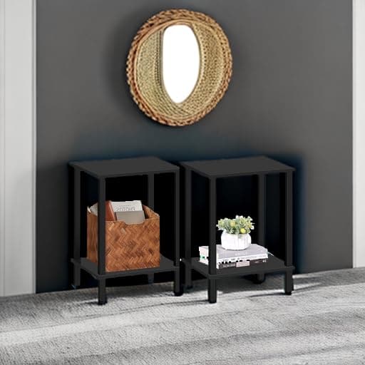 TUTOTAK End Tables Set of 2 for Small Spaces