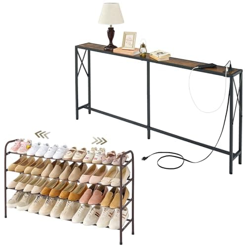 Expandable Shoe Rack and Console Table