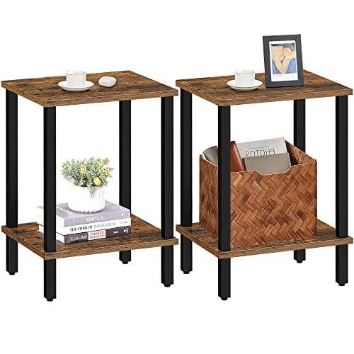 TUTOTAK End Tables Set of 2 for Small Spaces
