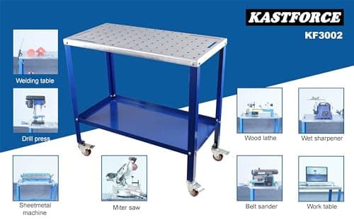 KF3002 Rust-Free Welding Table 36"×18", 1200 lbs Capacity, 5/8" Holes, Up to 10Ga Thickness, Heat Resistant to 1600°F