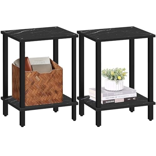 TUTOTAK End Tables Set of 2 for Small Spaces