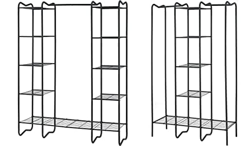 Metal Freestanding Closet Wardrobe Rack for Clothes - E Style and D Style
