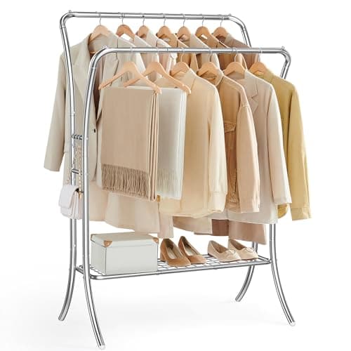 SONGMICS Clothes Rack with Shelves and Hooks
