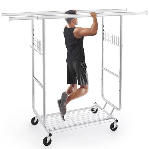 Heavy Duty Clothes Rack with 480 LBS Load Capacity