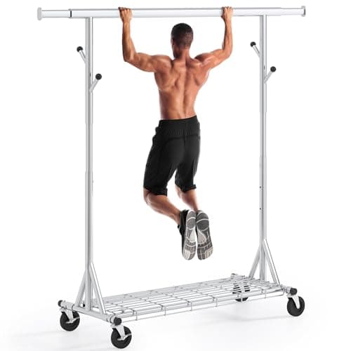 Heavy Duty Clothes Rack with 480 LBS Load Capacity