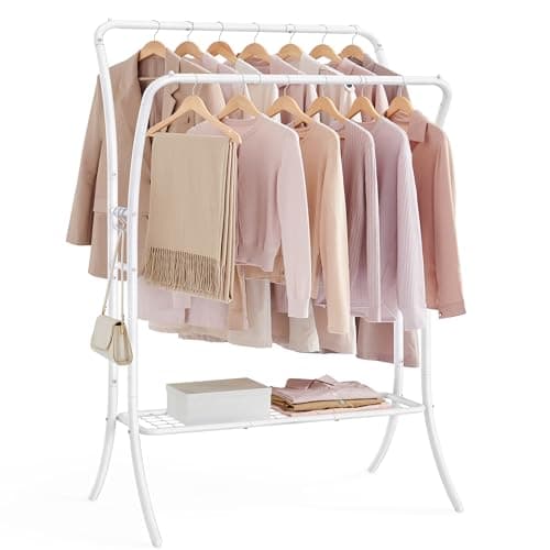 SONGMICS Clothes Rack with Shelves and Hooks