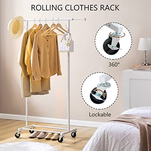 Double and Single Rod Garment Racks by Gewudraw