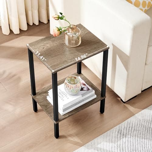 Gewudraw 2-Piece End Table Set for Small Spaces