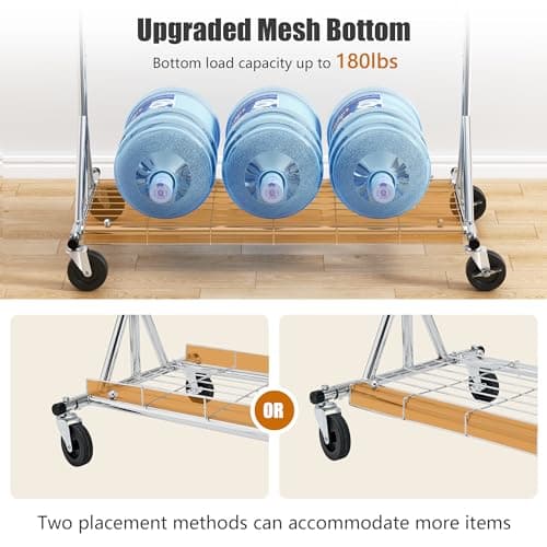 Heavy Duty Clothes Rack with 480 LBS Load Capacity