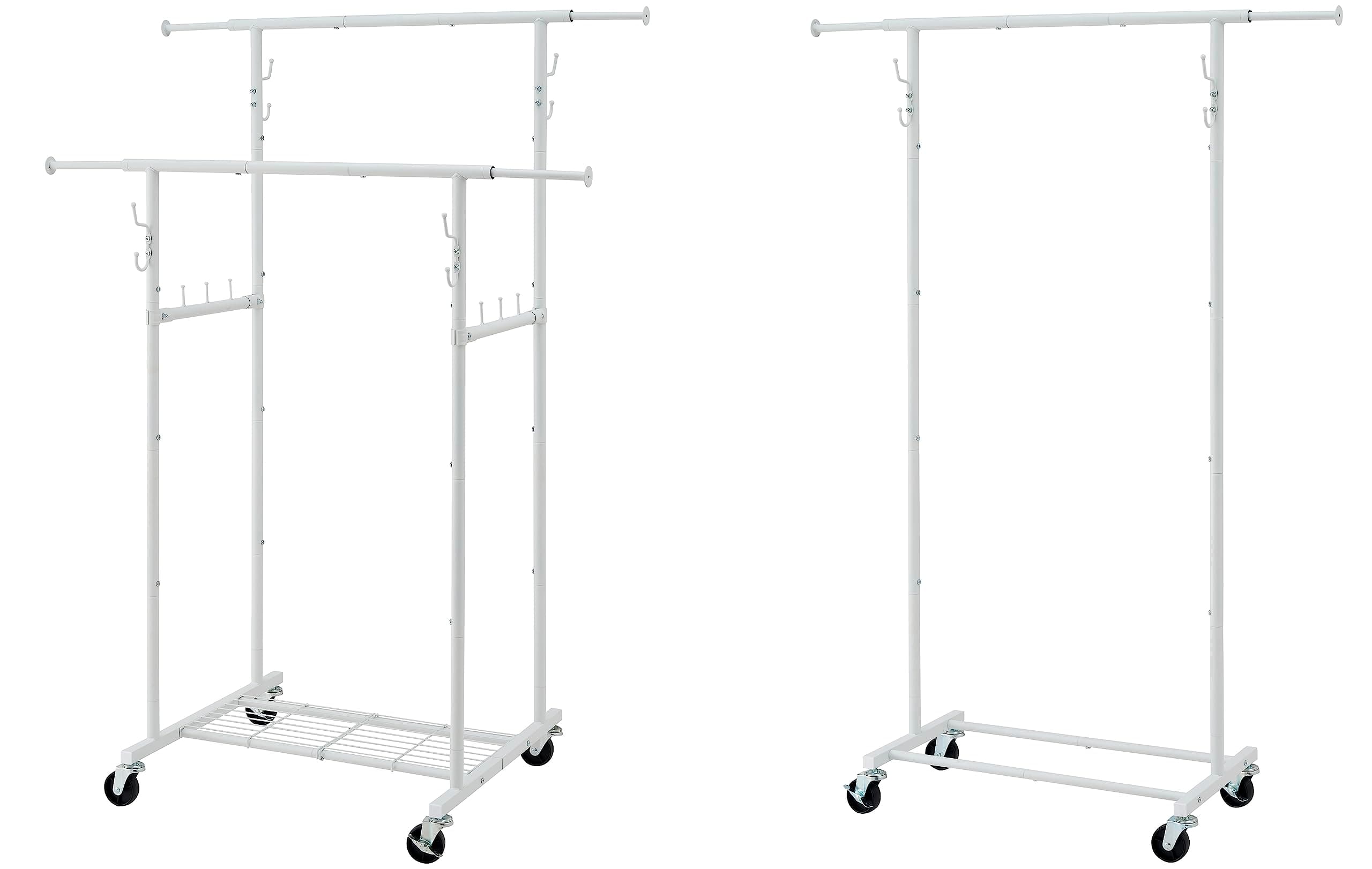 Double and Single Rod Garment Racks by Gewudraw