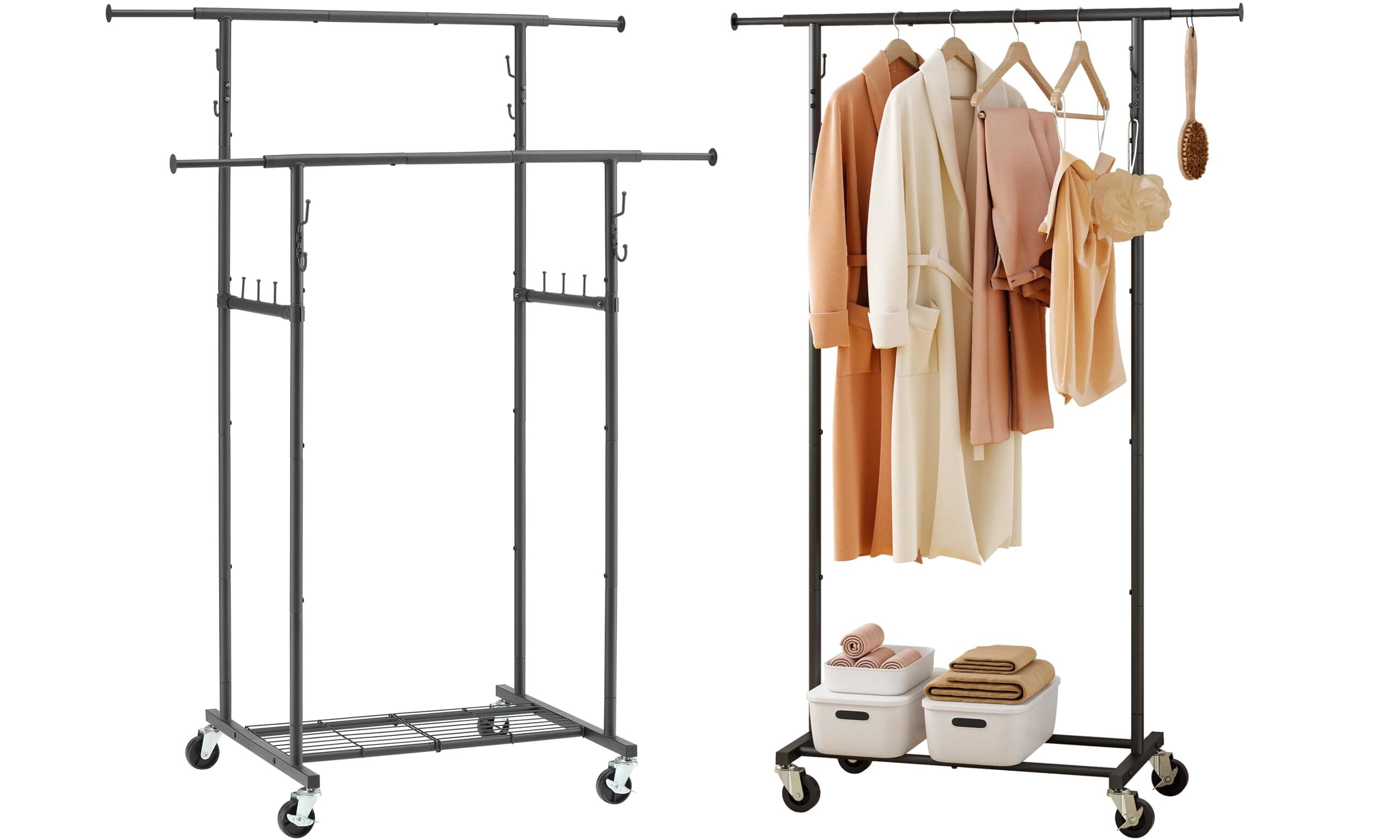 Double Rod Garment Rack